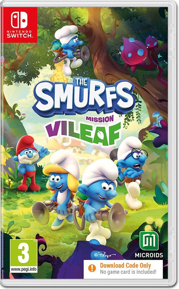 The Smurfs: Mission Vileaf Smurftastic Edition (Code in a Box)- Nintendo Switch