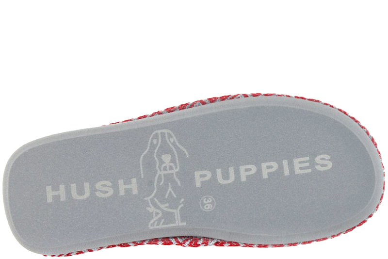 HUSH PUPPIES WOMENS LOLA HJEMMESKO I RØDT FILT