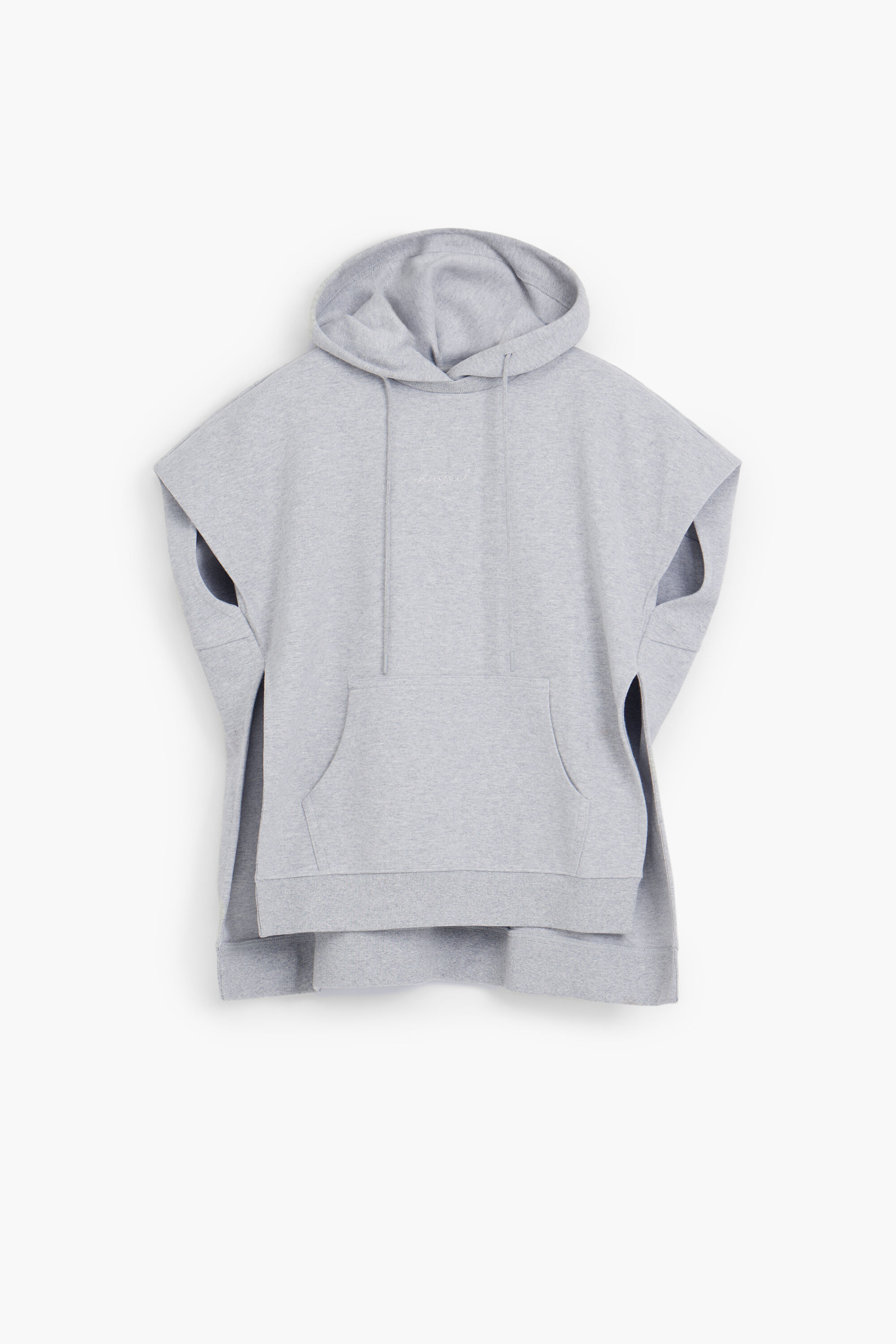 Sudadera poncho lisa