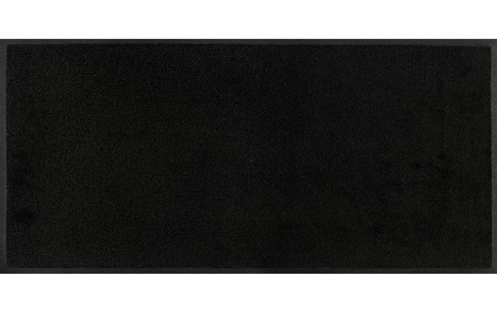 Fussmatte Schuhgrösse, 35 x 75 cm SchwarzPflegeleichte und rutschfeste Schmutzfangmatte