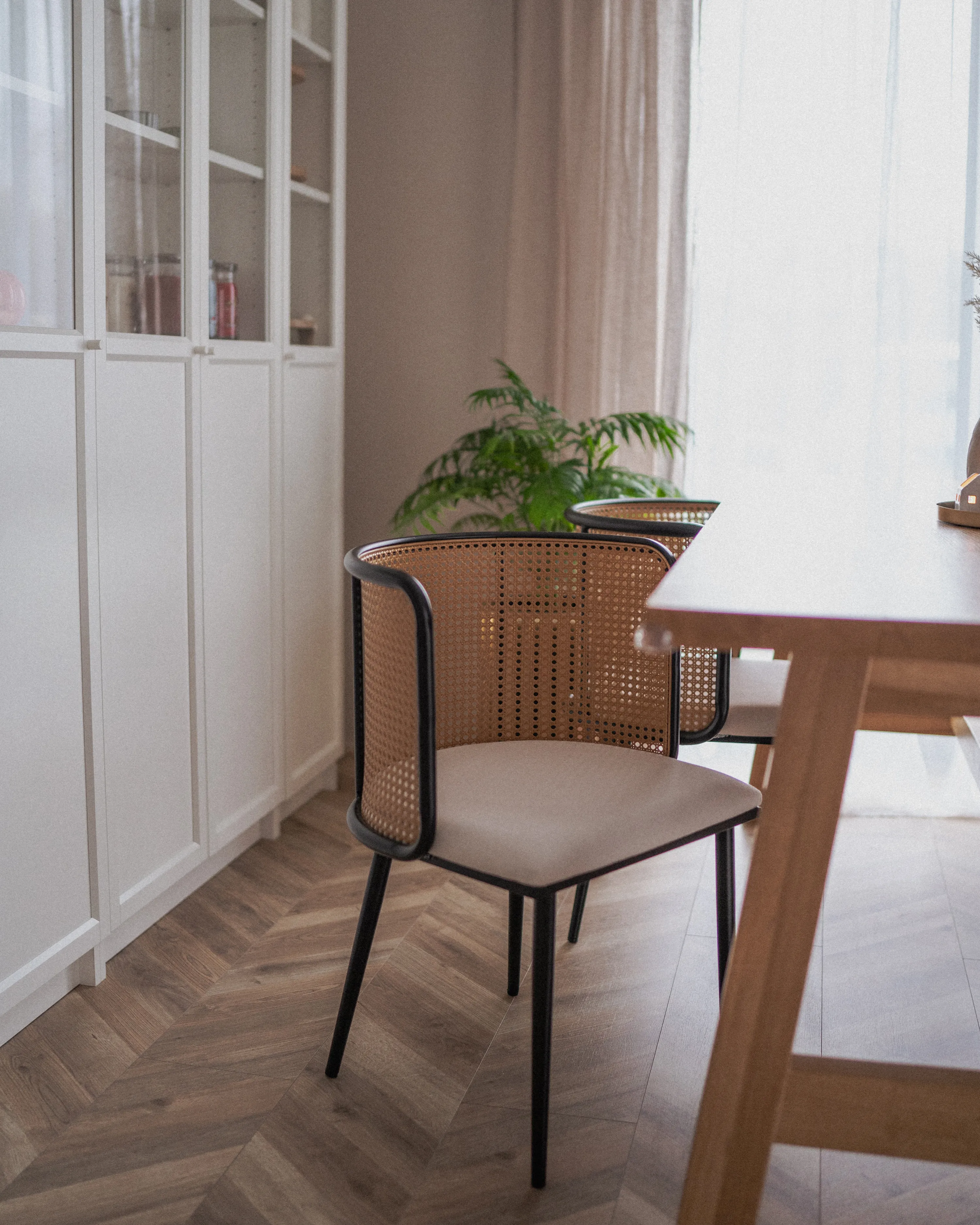Set van 2 eetkamerstoelen KOBUK Metaal Zwart