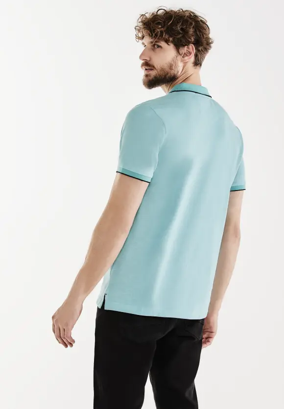 Oxford Poloshirt - aurora turquoise