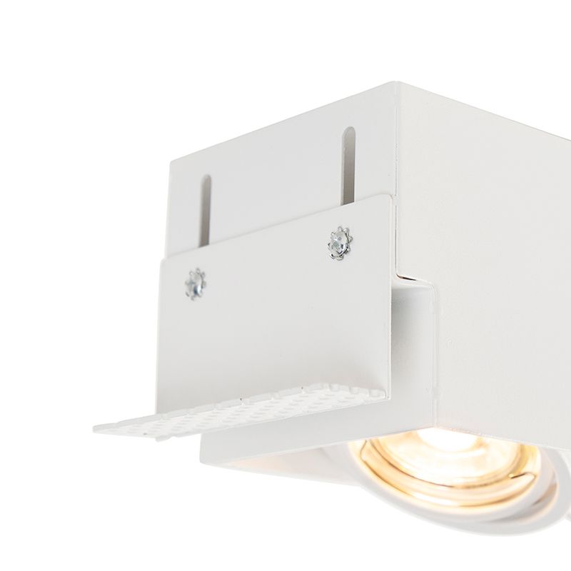 Set van 6 Inbouwspot wit draai- en kantelbaar trimless 3-lichts - Oneon