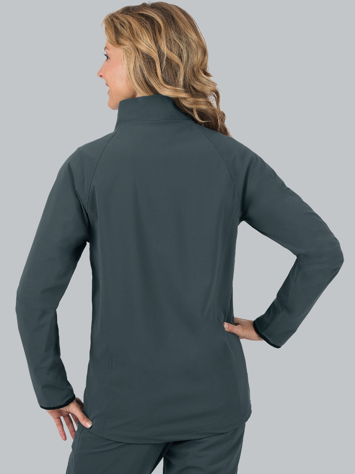 Raglan-Jacke mit Netzinnenfutter Anthrazit