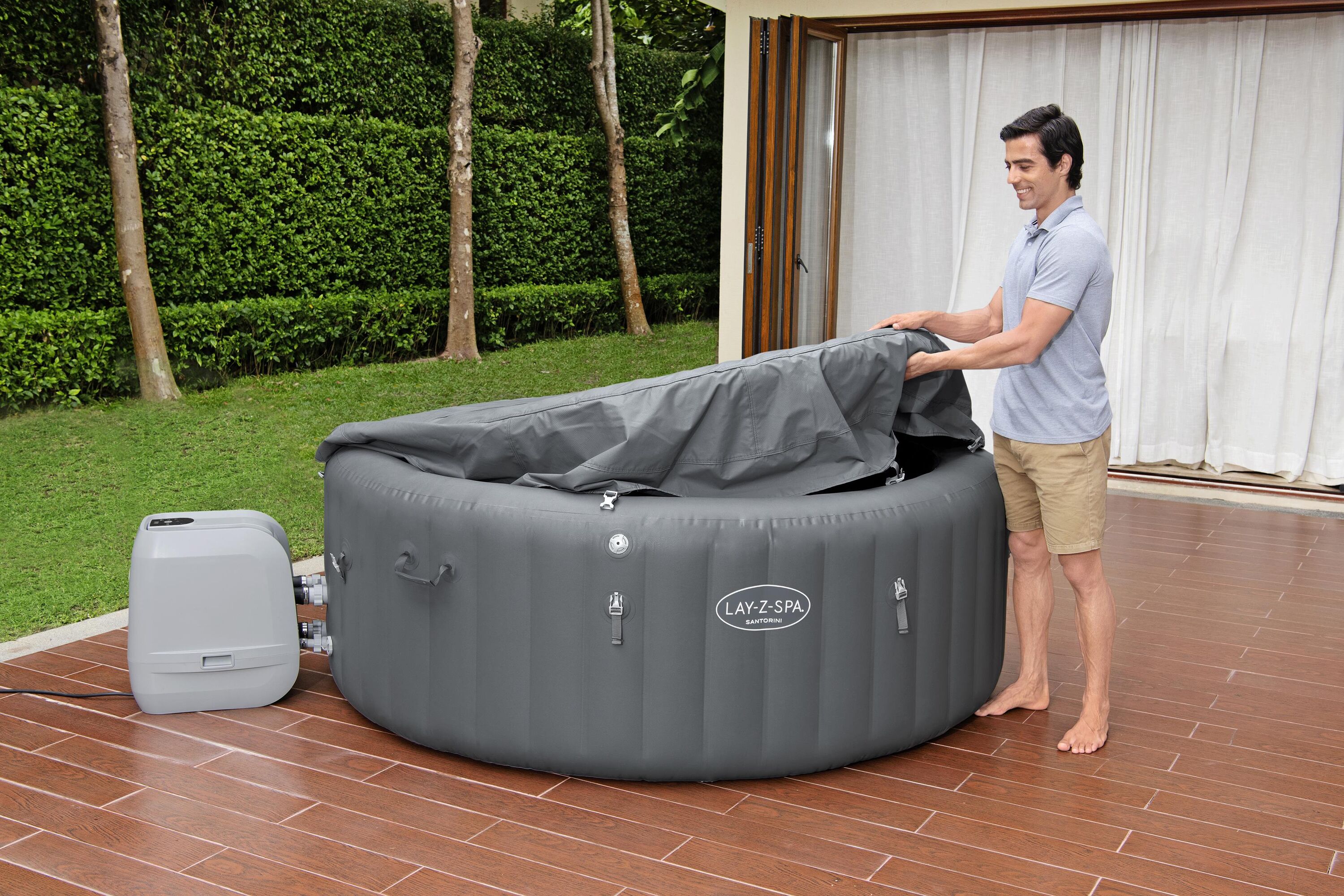 Bestway Whirlpool Lay-Z-Spa SANTORINI HydroJet 7 Personen
