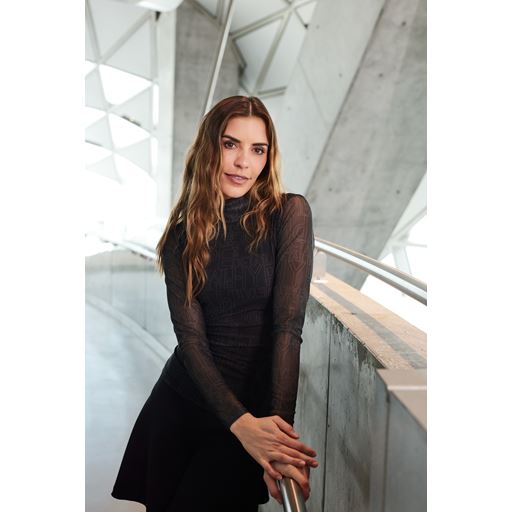 Hype The Detail Mesh Bluse, Black, M