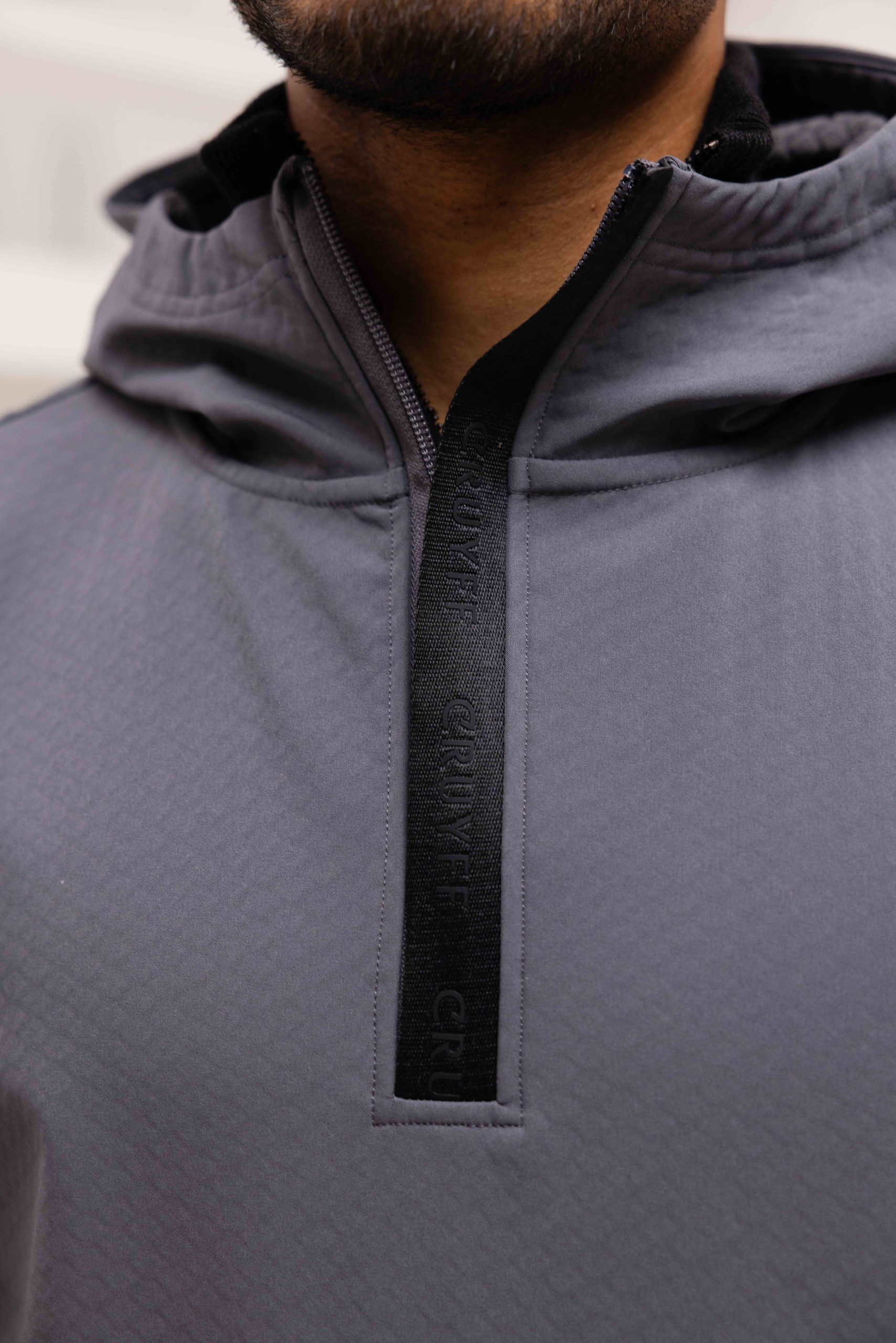 Cruyff Iso QZ- Hoodie Heren Grijs