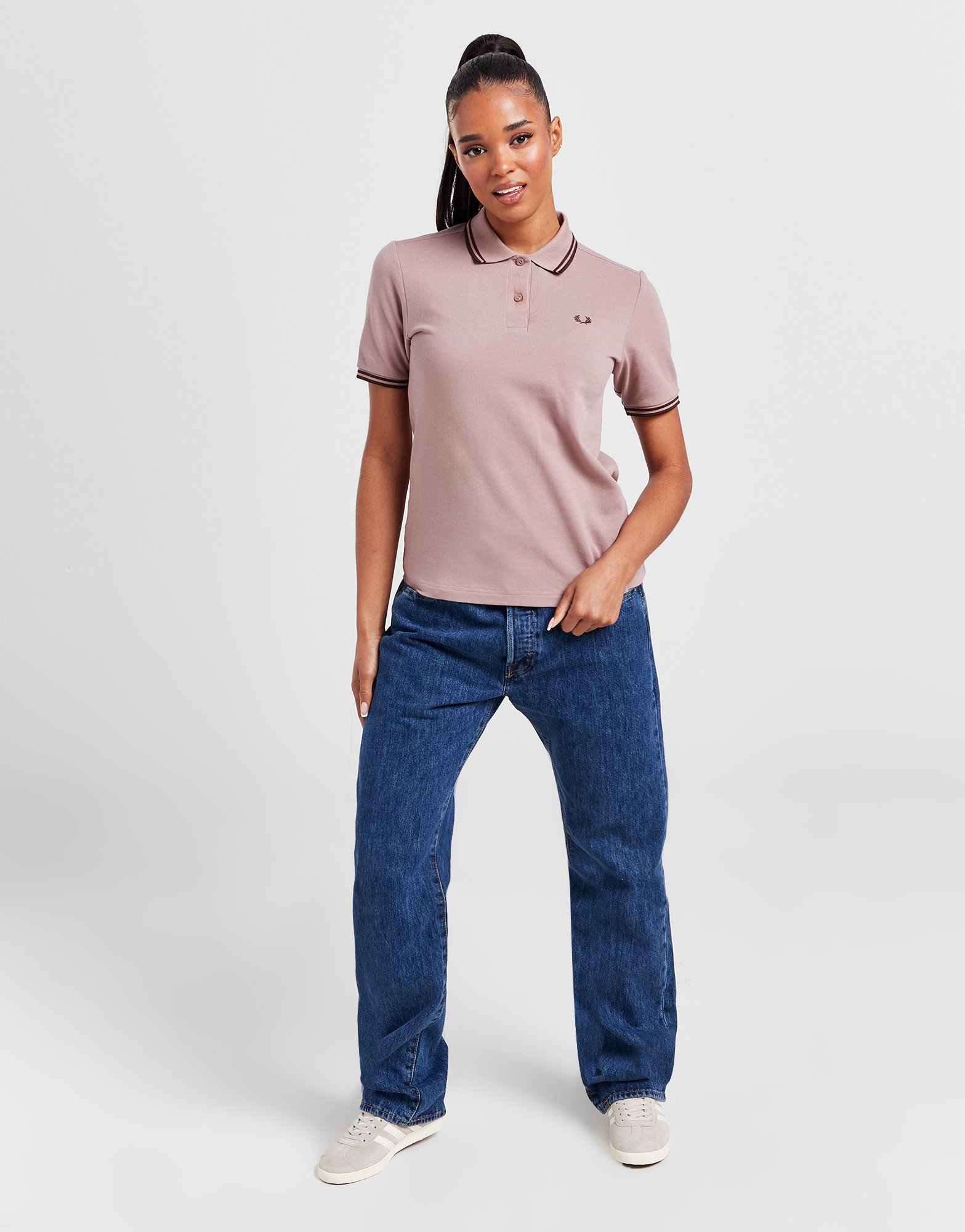 Fred Perry Polo Double Liseré Femme