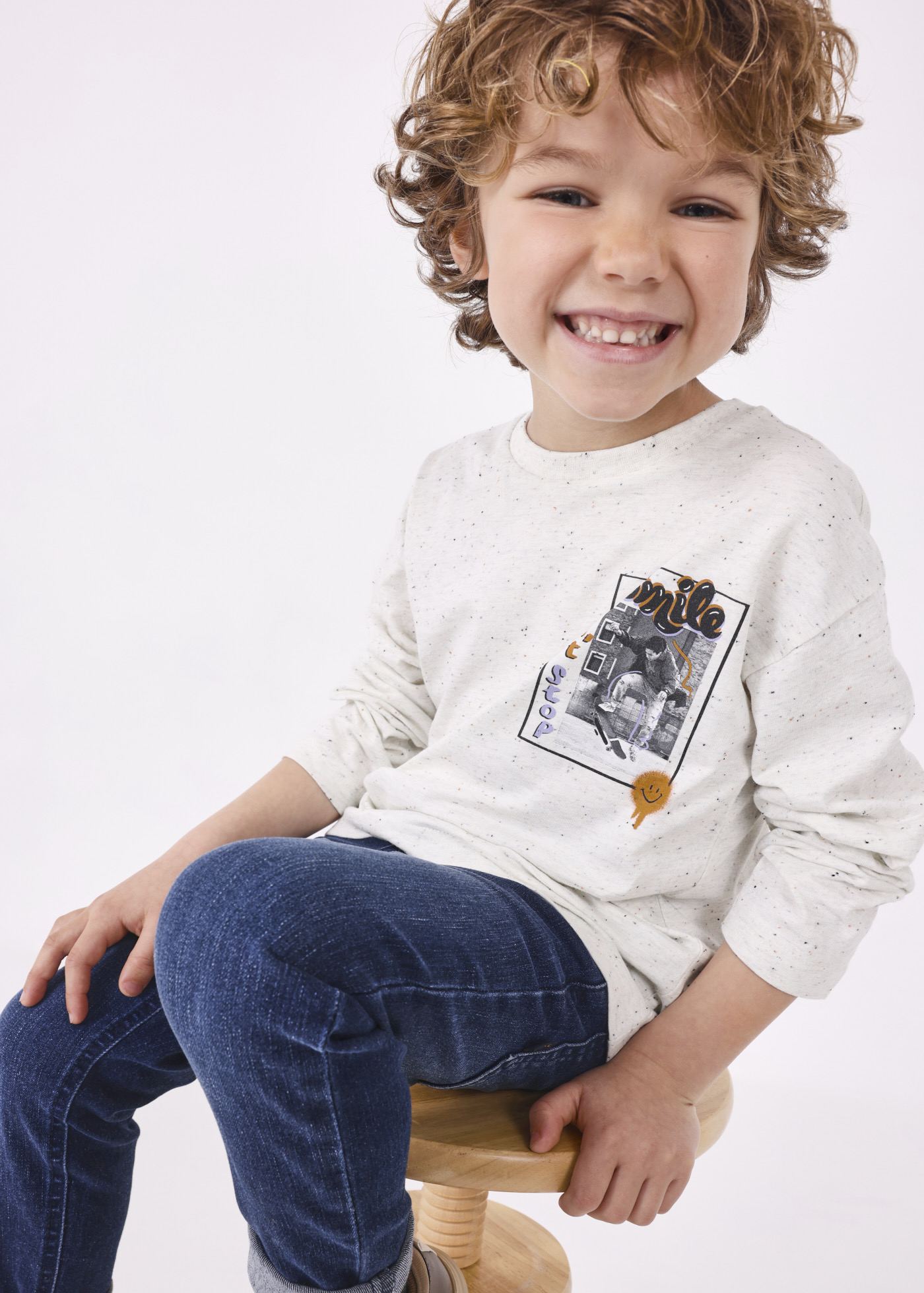 Camiseta de malha Better Cotton Neps para meninos