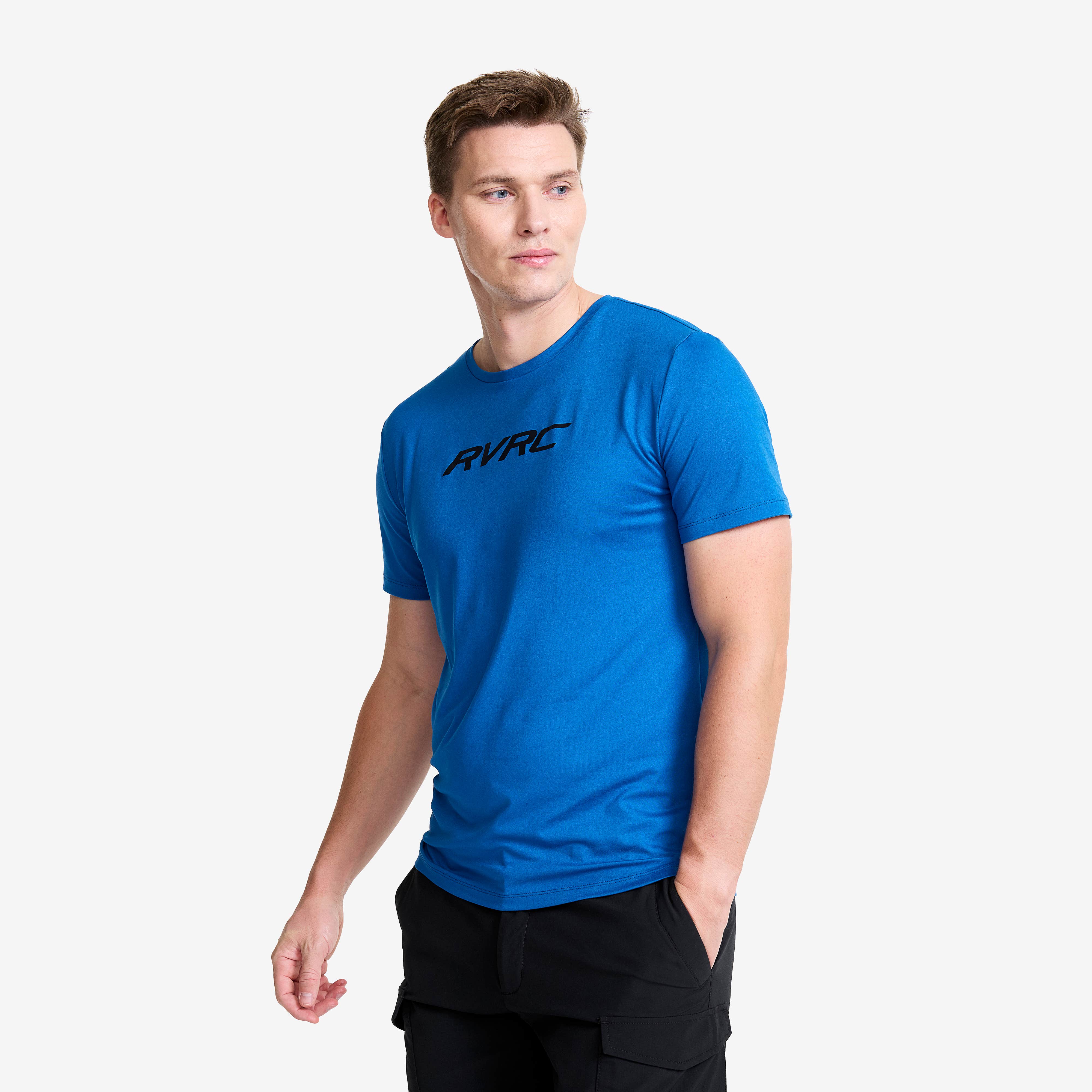Mission Logo Slim Fit T-shirt Herre Classic Blue