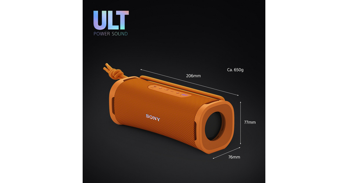 SonyULT FIELD 1 draadloze draagbare speaker luidspreker  (Oranje, Bluetooth 5.3)
