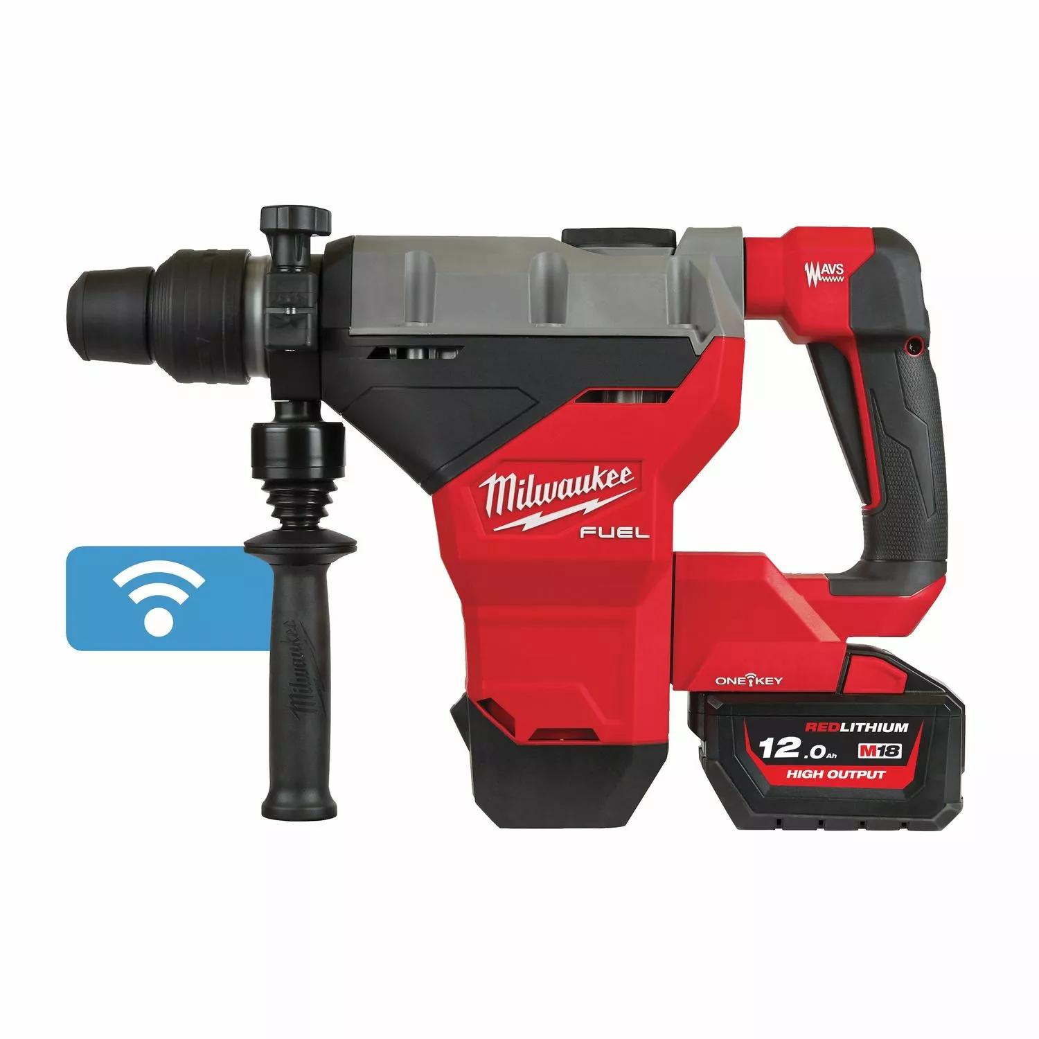 Milwaukee M18 FHM-121C 18V Li-Ion accu SDS-Max Combihamer set (1x 12.0Ah accu) in koffer - 11J