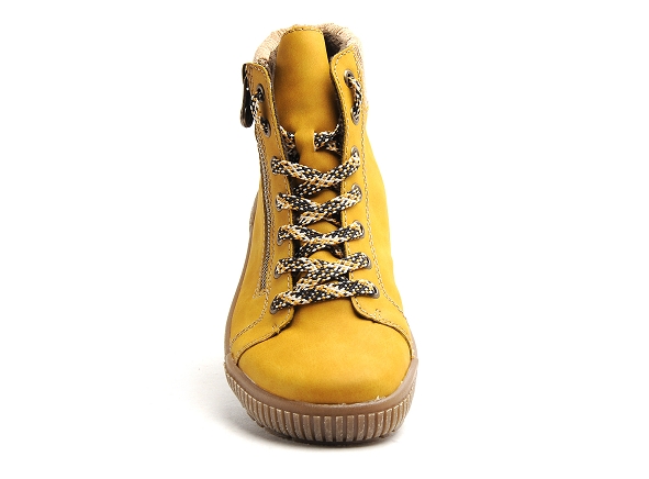 Rieker boots bottine plates femme n0709 jaune