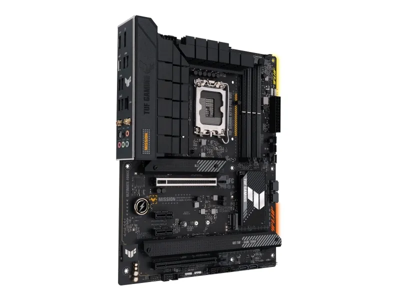 ASUS TUF GAMING H770-PRO WIFI - Bundkort - ATX - LGA1700 sokkel - H770 Chipset - USB-C 3.2 Gen 2x2, USB 3.2 Gen 2, USB 3.2 Gen 1, USB-C 3.2 Gen 1 - 2.5 Gigabit LAN, Wi-Fi 6, Bluetooth - onboard grafik (CPU påkrævet) - HD Audio (8-kanaler)