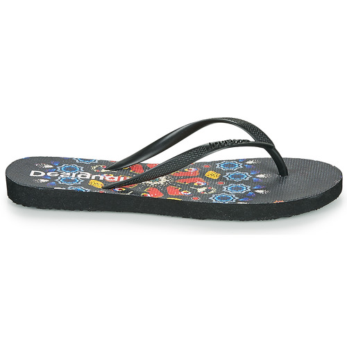 Desigual - FLIP FLOP BUTTERFLY - Noir