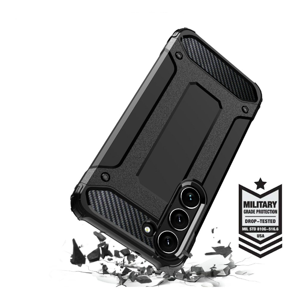 Samsung Galaxy S23 5G Outdoor Hybrid Hardcase Hülle - Rosa / Schwarz