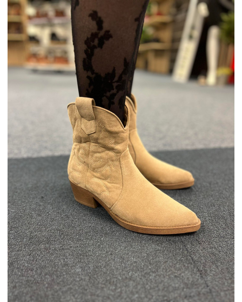 Cowboy boots kort beige