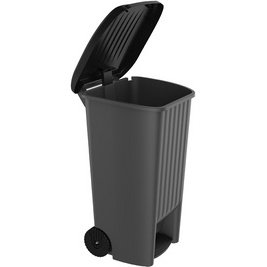 Poubelle, 100 litres, plastique, anthracite