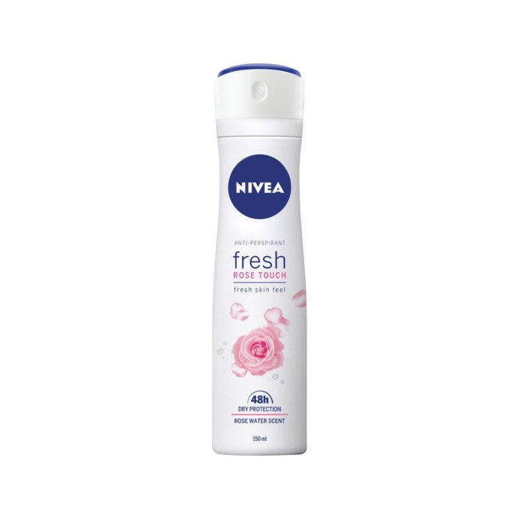 NIVEA Spray Deodorant Fresh Rose Touch 150 ml