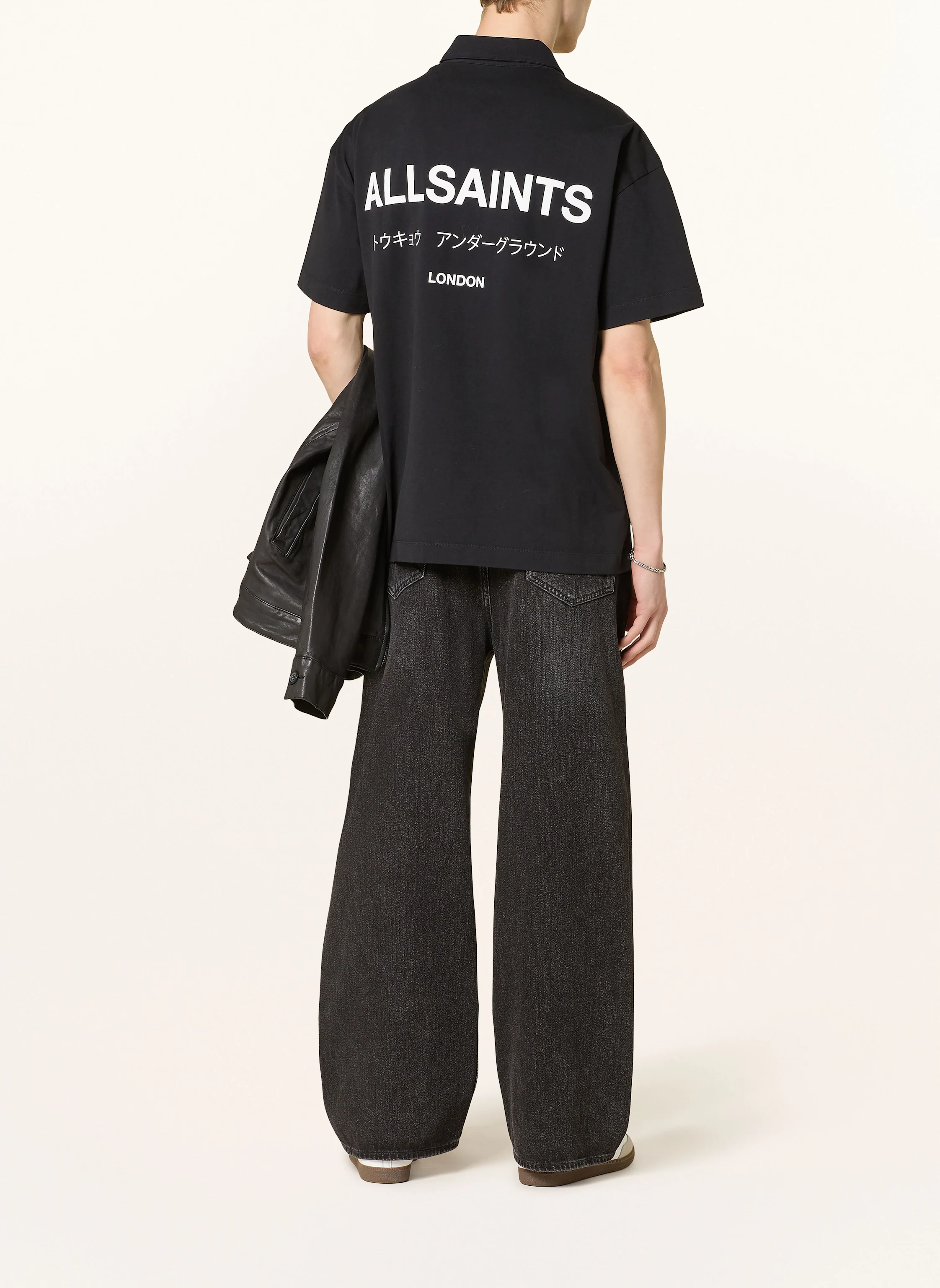 ALLSAINTS Piqué-Poloshirt UNDERGROUND Relaxed Fit