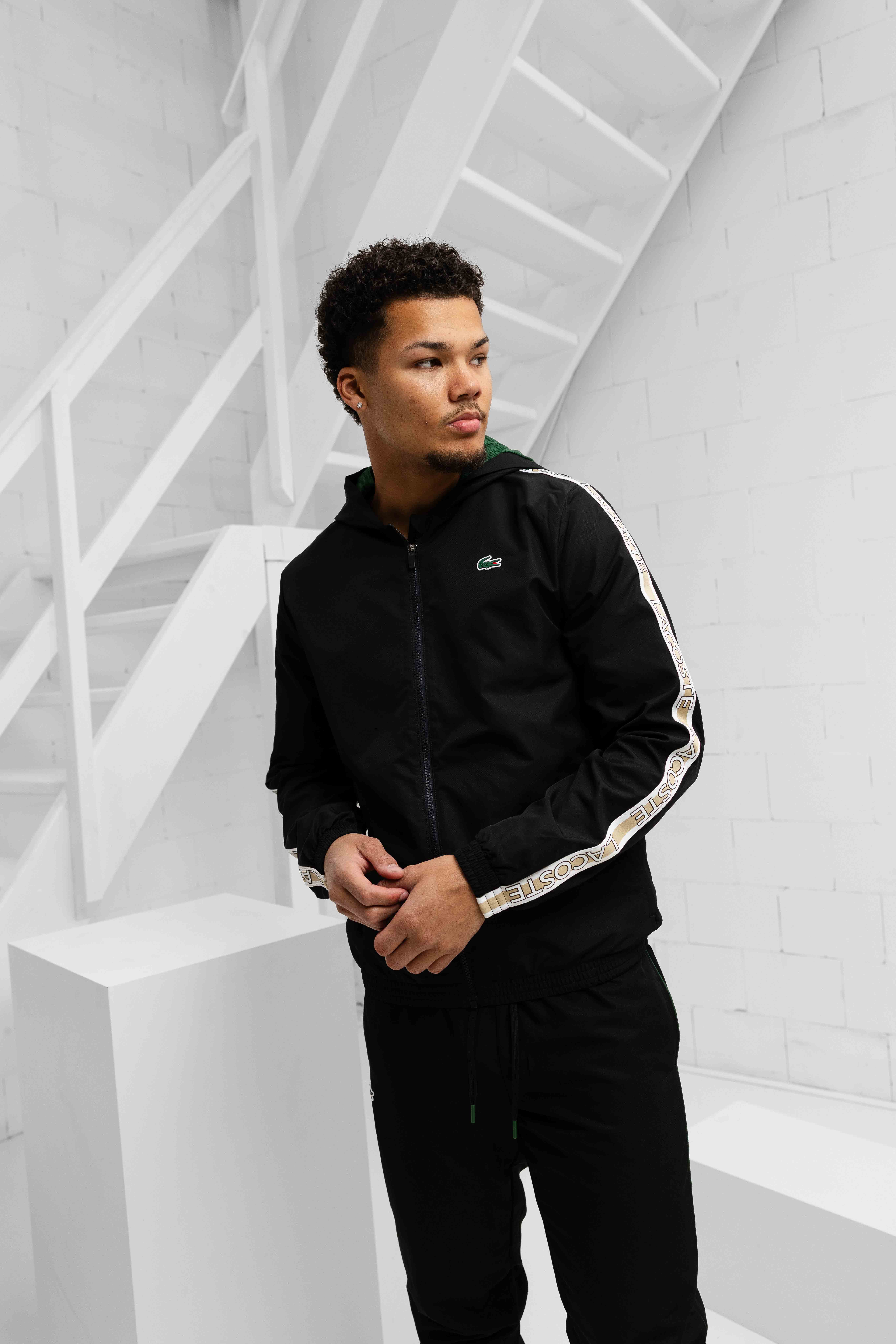 Lacoste Sport Trainingspak Heren Zwart