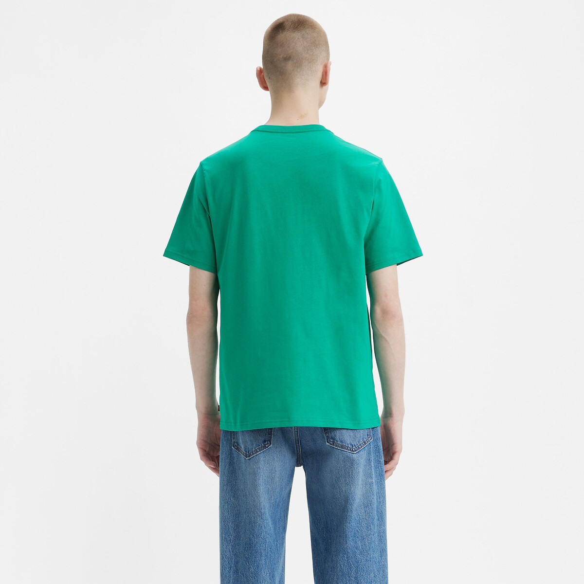 Camiseta folgada LEVI'S com gola redonda e logo metálico