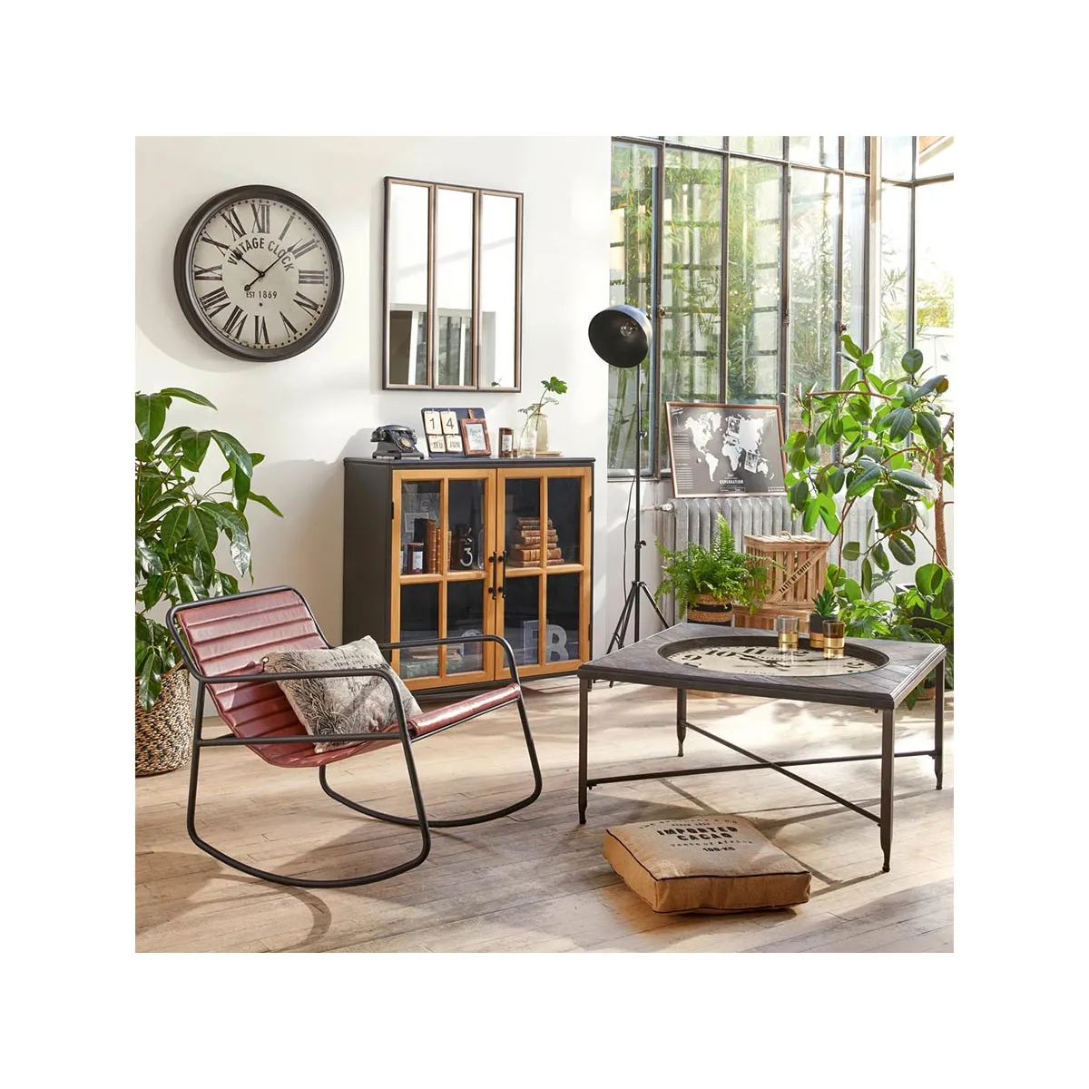 Atmosphera, Createur D'Interieur Atmosphera Lot de 3 Cagettes Coloniales Bois