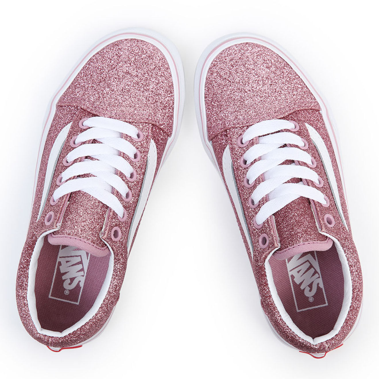Vans Sneakers en Cuir & Textile Old Skool roses