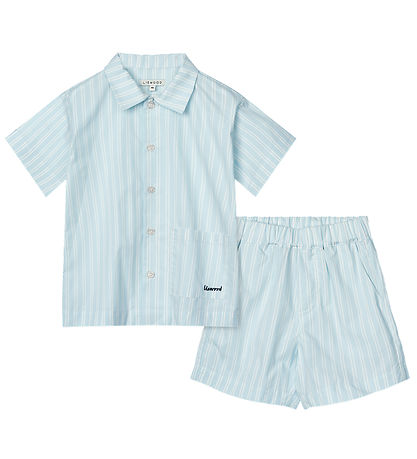 Liewood Set - Leona - Stripe Rein Sky/Creme De La Creme