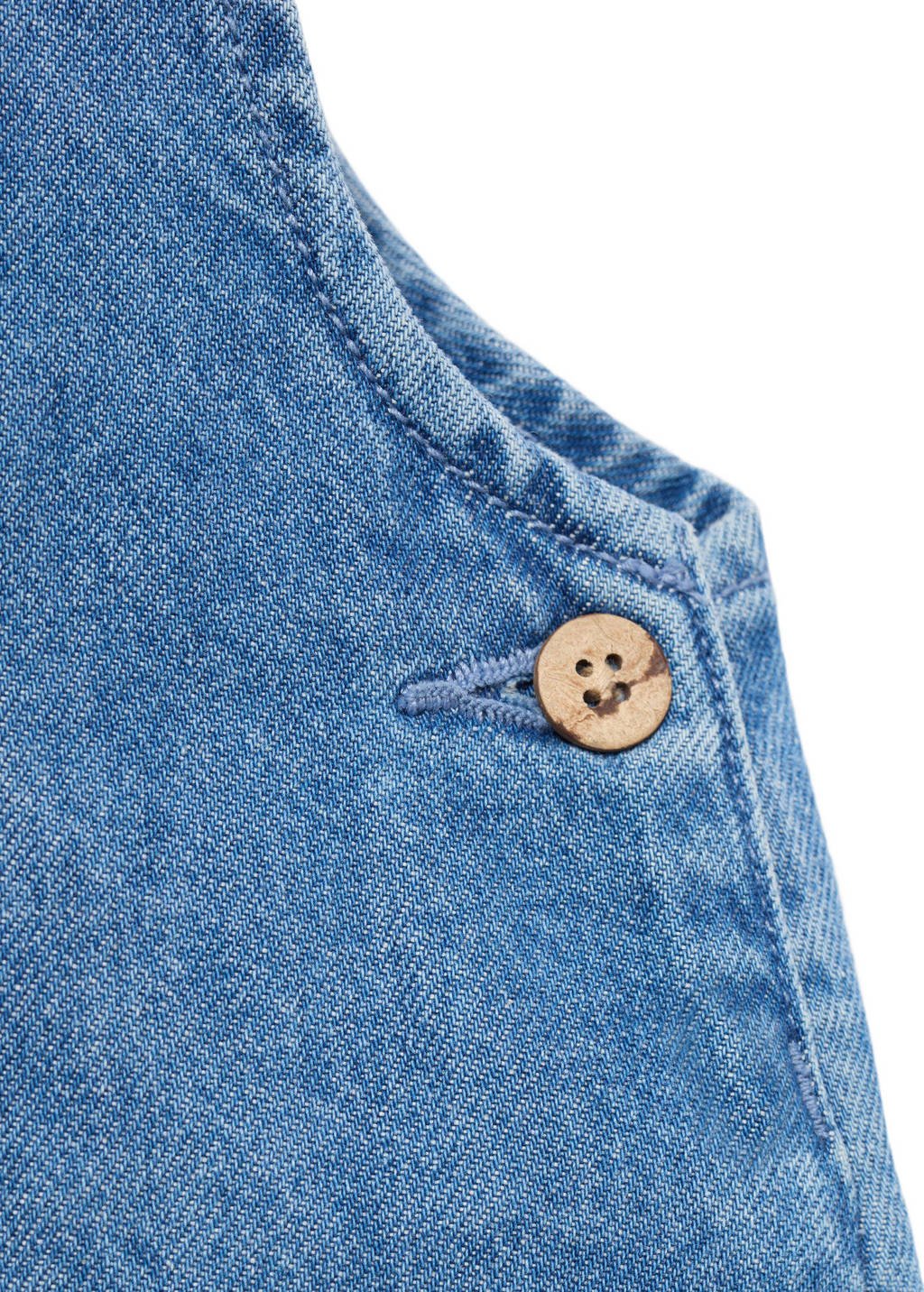 Mango Kids tuinbroek medium blue denim