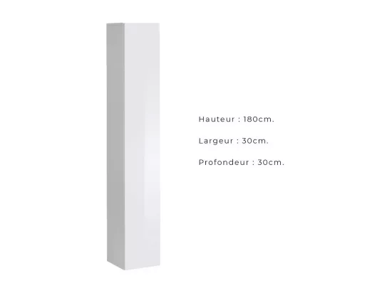 colonne suspendue coloris blanc pour salon collection SWITCH.