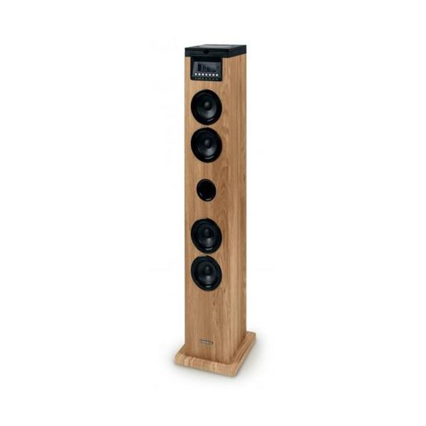 Thomson DS122CD Torre de Som 60W BT CD USB SD Rádio AUX Madeira/Preto