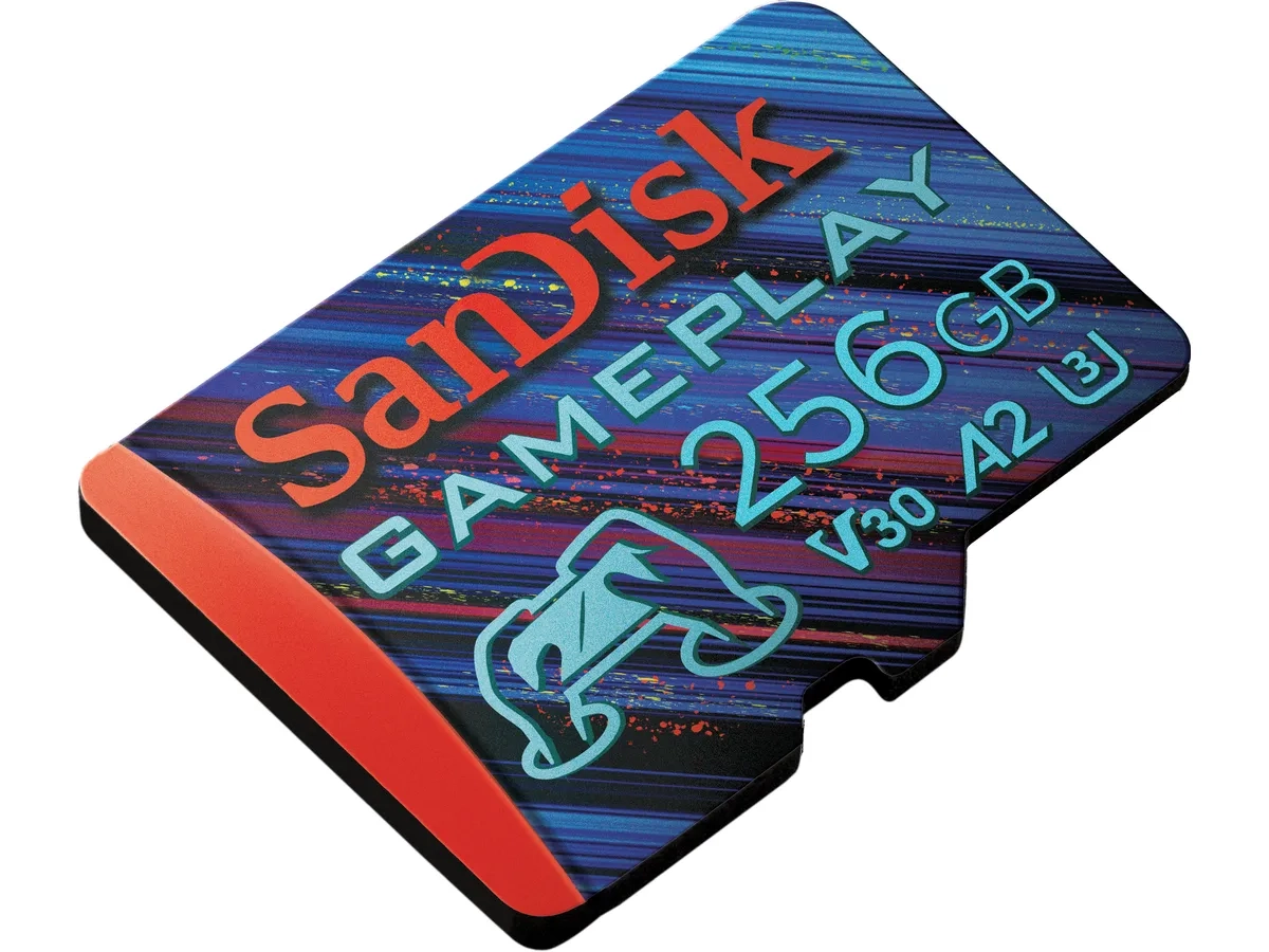 256GB Micro SDXC Gameplay TransFlash Speicherkarte Class 10 / U3 / UHS-I / 190 Mbit/s (SDSQXAV-256G-GN6XN)