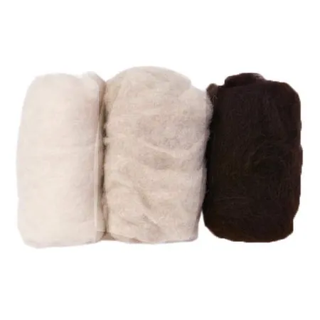 Glorex Schafwolle Mischpackung Natur-Mix 3 x 10g