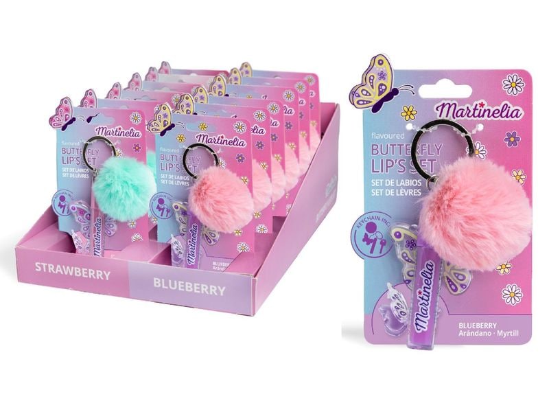 Martinelia Beauty World Butterfly Lip-Pompom assortiert Kosmetik-Spielzeug