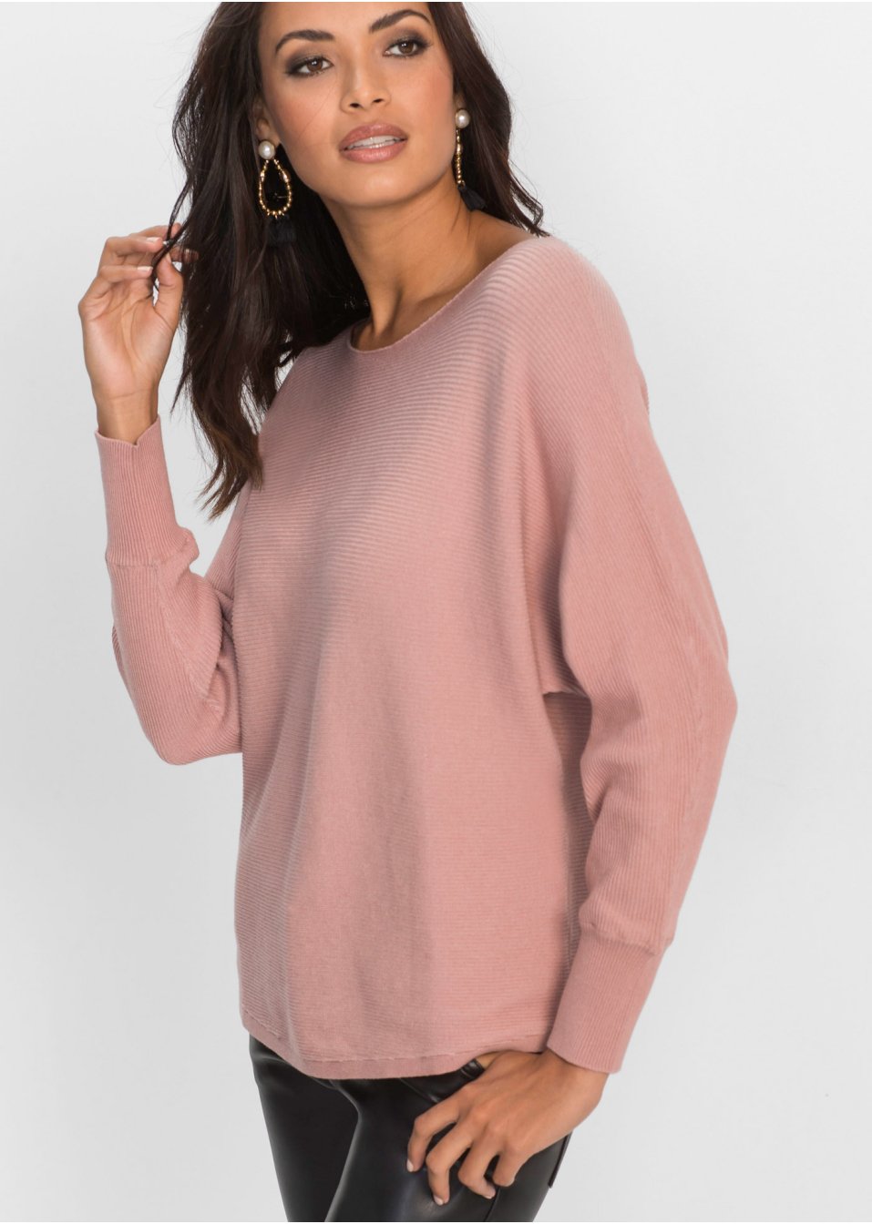 Pull oversize côtelé