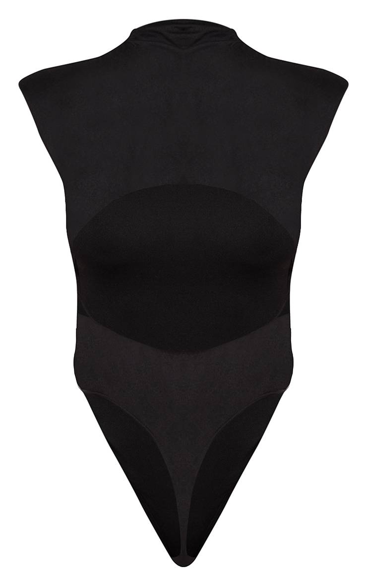 Noir Body Moulant À Col Bénitier Doux Au Toucher Et Dos Nu