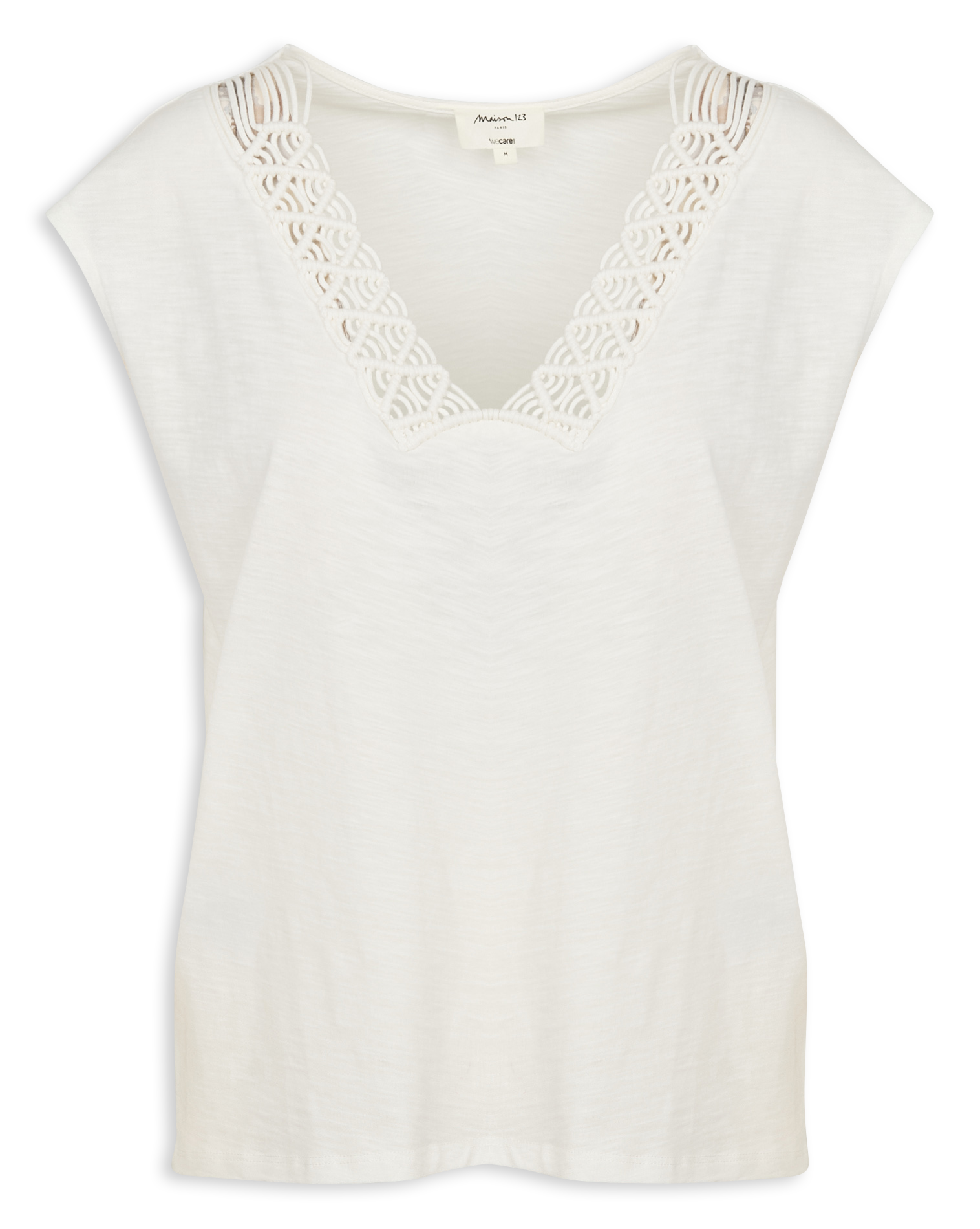 DREW - Débardeur oversize col V en coton | Beige