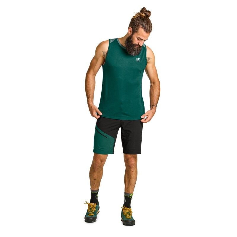 120 Tec Fast Mountain Top - Débardeur en laine mérinos homme