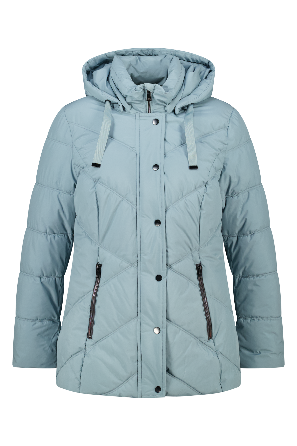 Gewatteerde jas met capuchon Hemels blauw