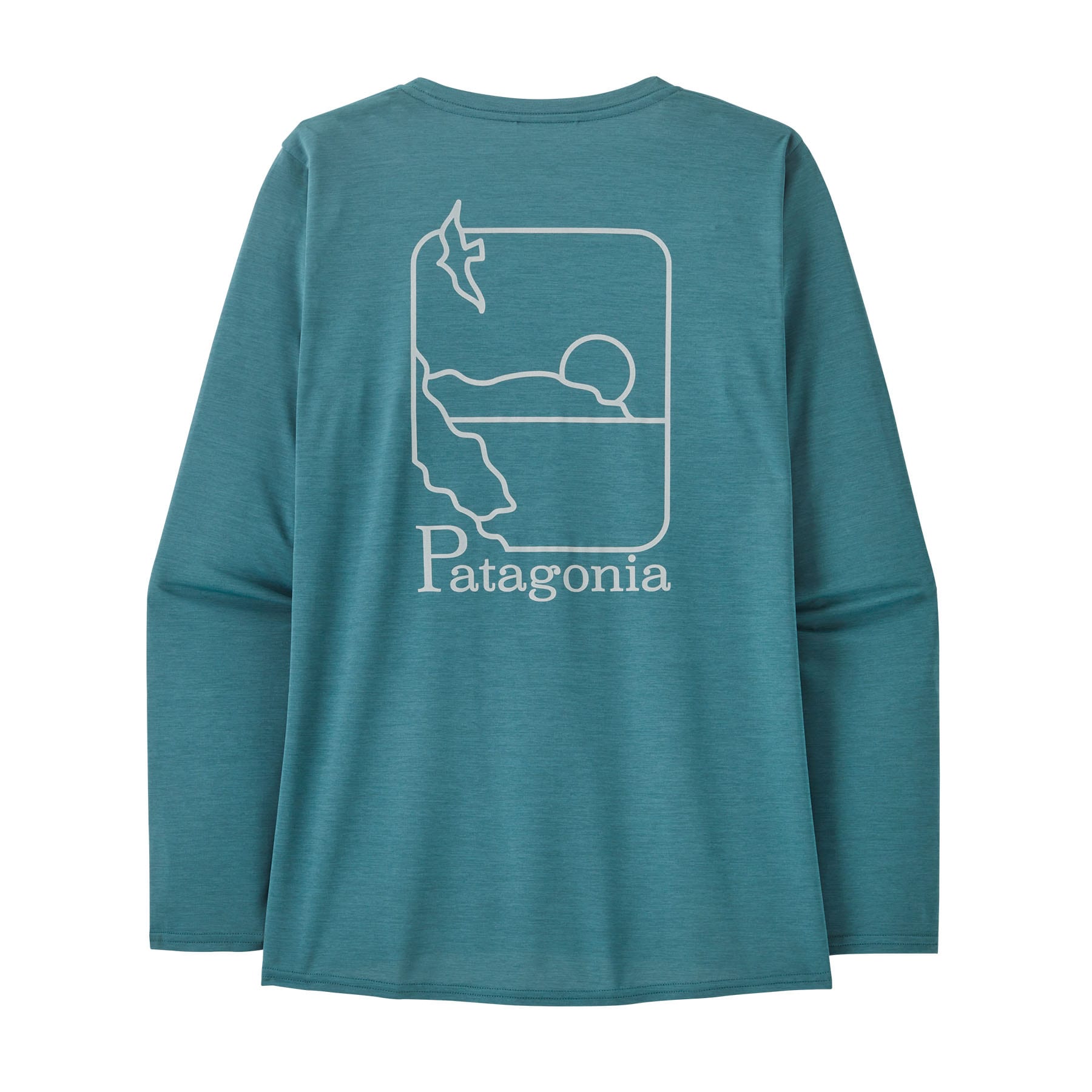 Patagonia W's L/S Cap Cool Daily Graphic Shirt - Waters<br>Supermyk og komfortabel genser!