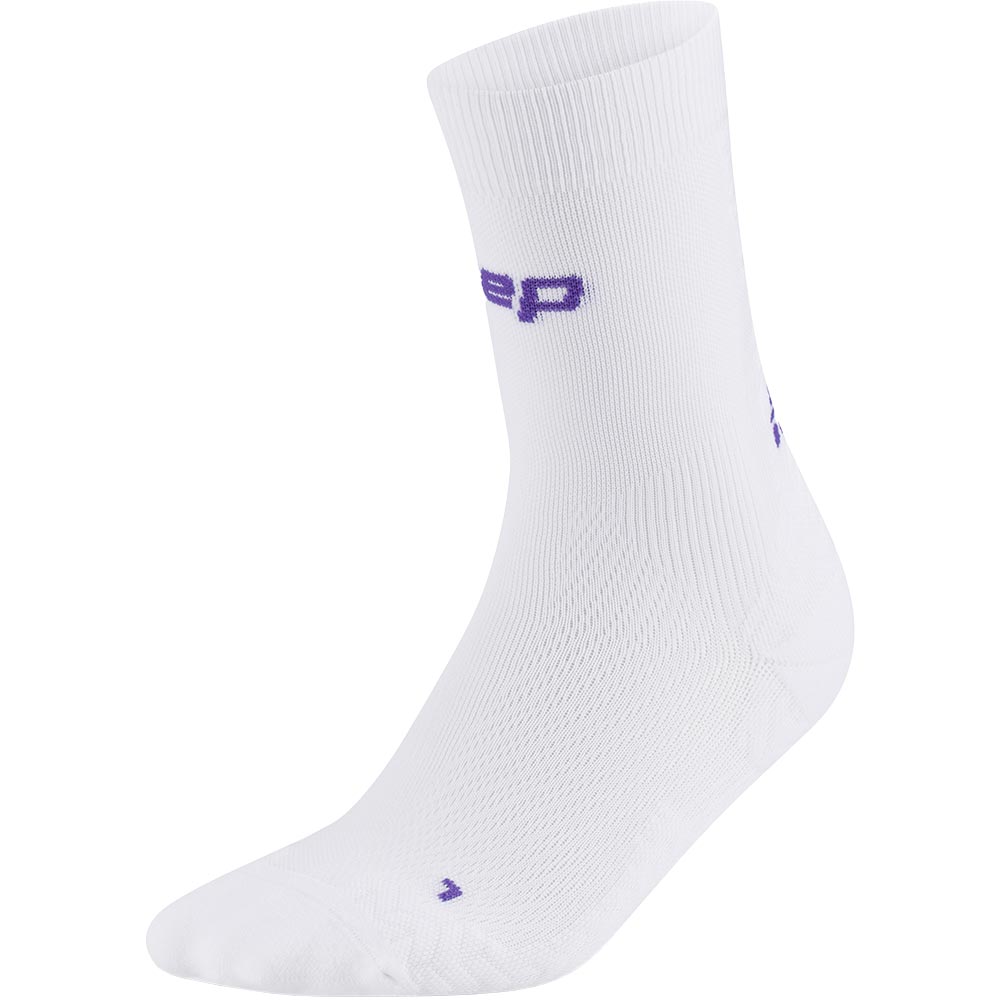 CEP Core Run Ultralight Mid Cut Compression Socken Damen white