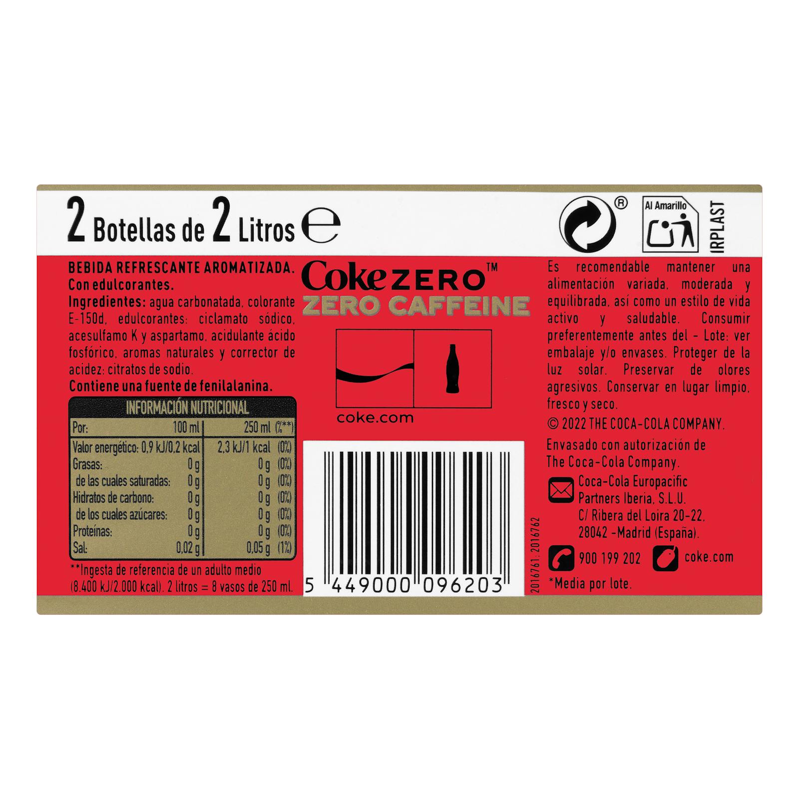 Boisson gazeuse Coca-Cola Zero Zero