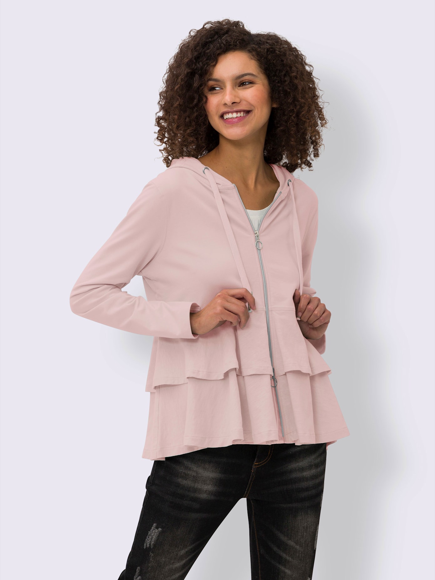 Veste légère volants affinants