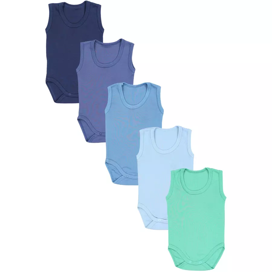 TupTam Baby Jungen Achselbody 5er Pack blau