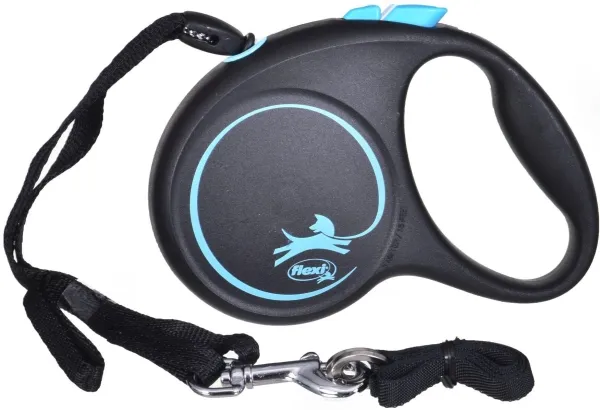 flexi Black Design S bånd 5 m, 15 kg, sort