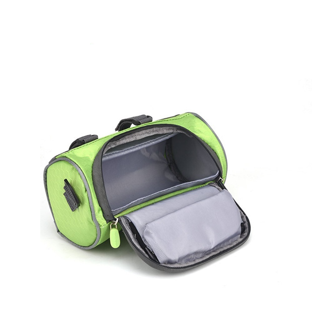 (3L) 2in1 22x12cm Spritzwasserfeste Fahrrad Velo Bikepacking Smartphone Gravel Bike Lenkstangen Tasche   Umhängetasche - Blau