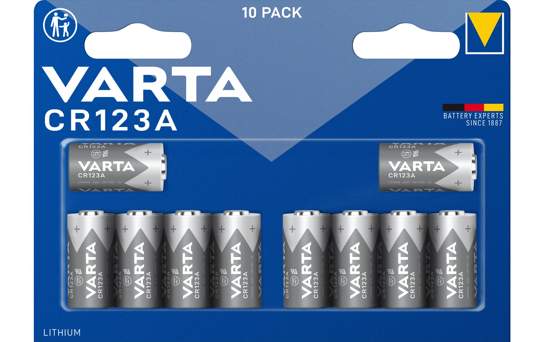Photobatterie CR123A , 10 StückTyp CR123A, 10 Stück
