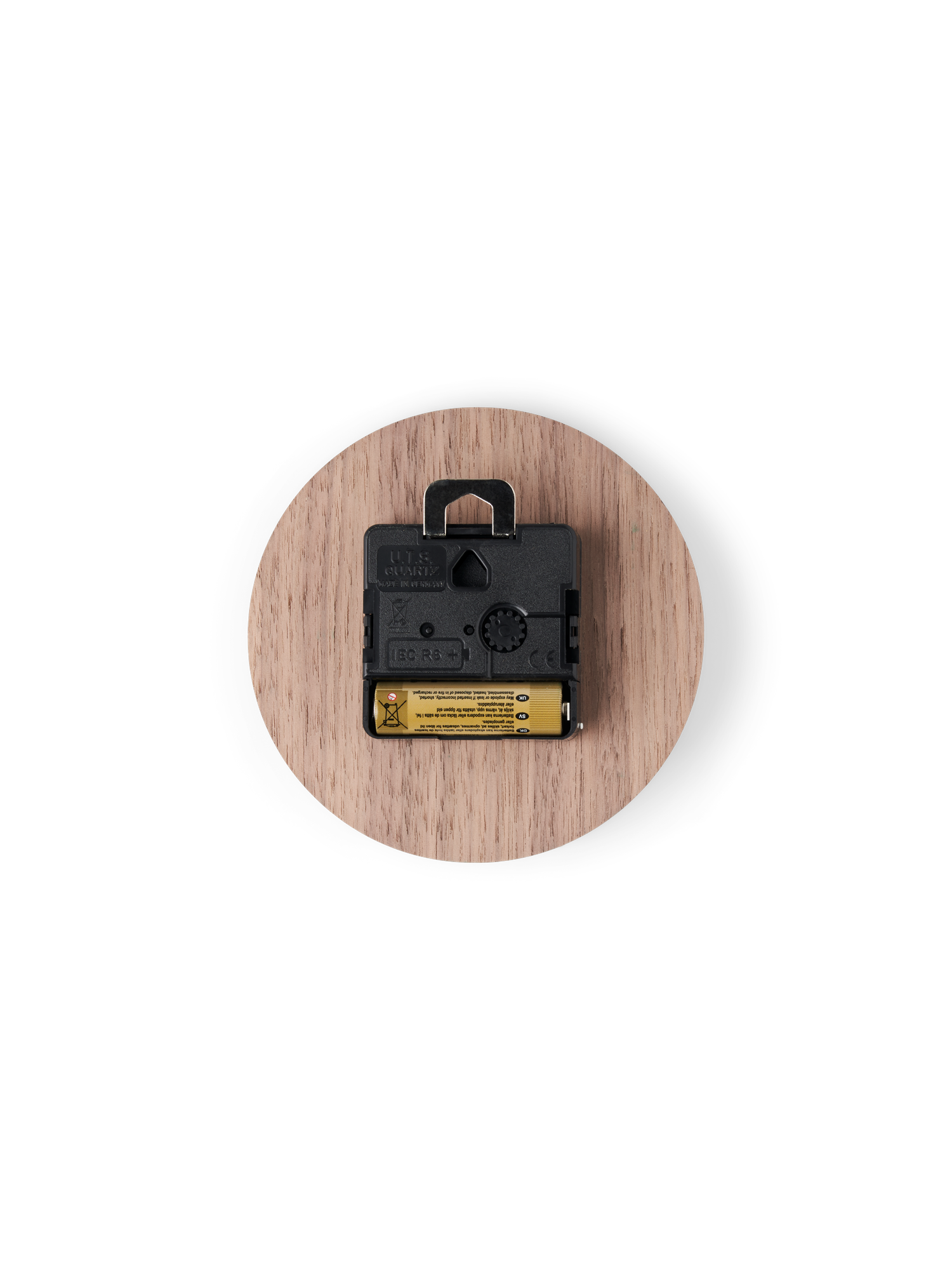 Vægur Walnut Ø12 | Valnøddefiner. Ø12. | Dark Wood | Hemverk