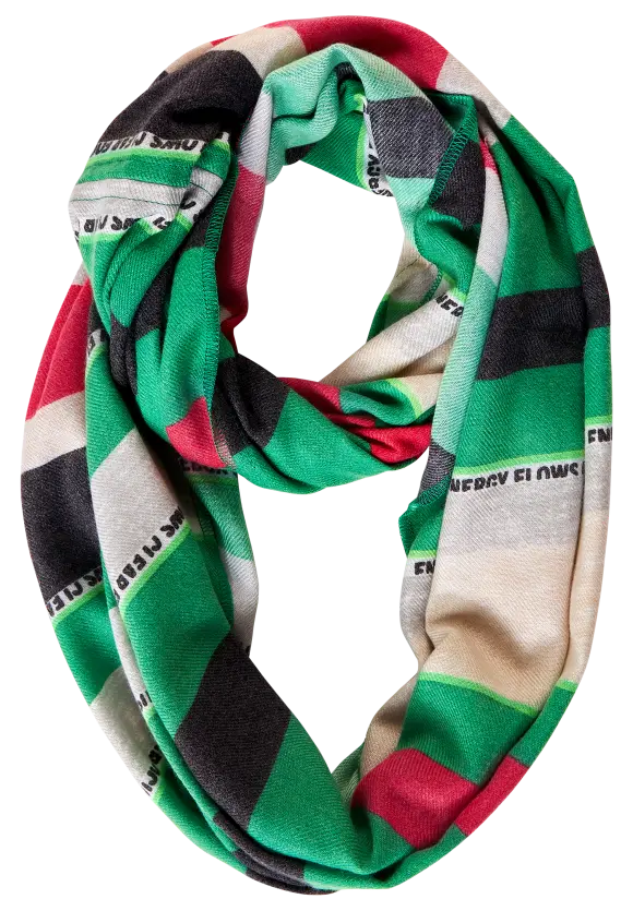 Cosy Loop mit Muster - easy green